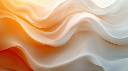 Obraz premium Abstract 4K background with gentle gradients of beige, white, and light gold. Suitable for a smooth, grainy, minimalist wallpaper or banner
