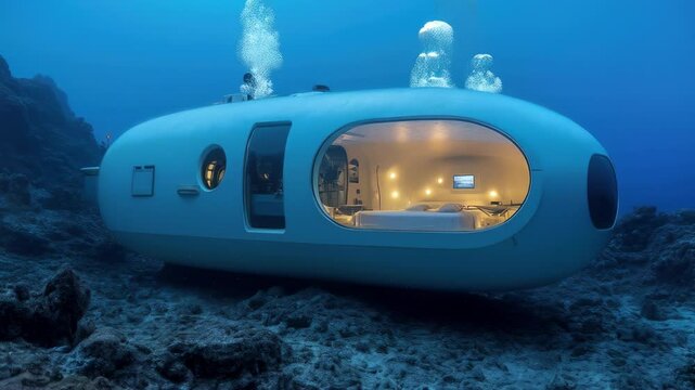 Underwater Hotel Room: Luxurious Submarine Accommodation