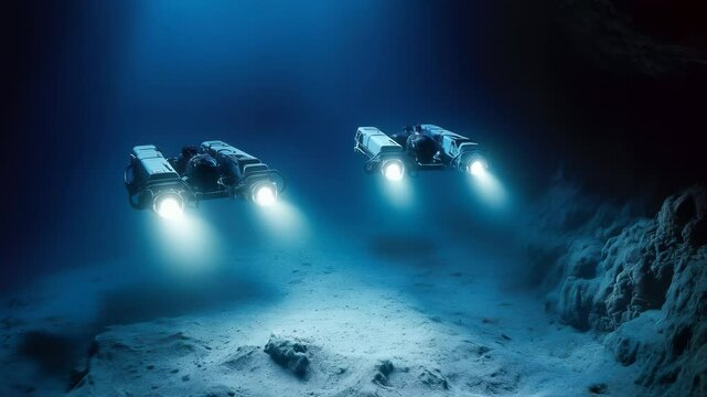Deep-Sea Exploration: Two Remotely Operated Vehicles Illuminate the Ocean Floor