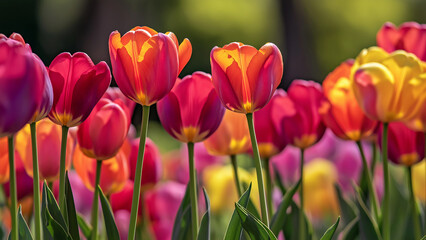 Obraz premium spring flowers in the garden