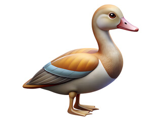 duck isolated on white