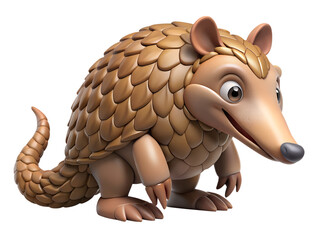  funny-pangolin-cartoon-vector
