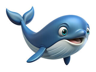 Obraz premium funny-whale-vector-illustration 