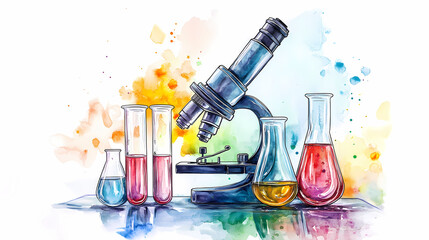 Scientific Exploration: A vivid illustration captures the essence of scientific discovery.