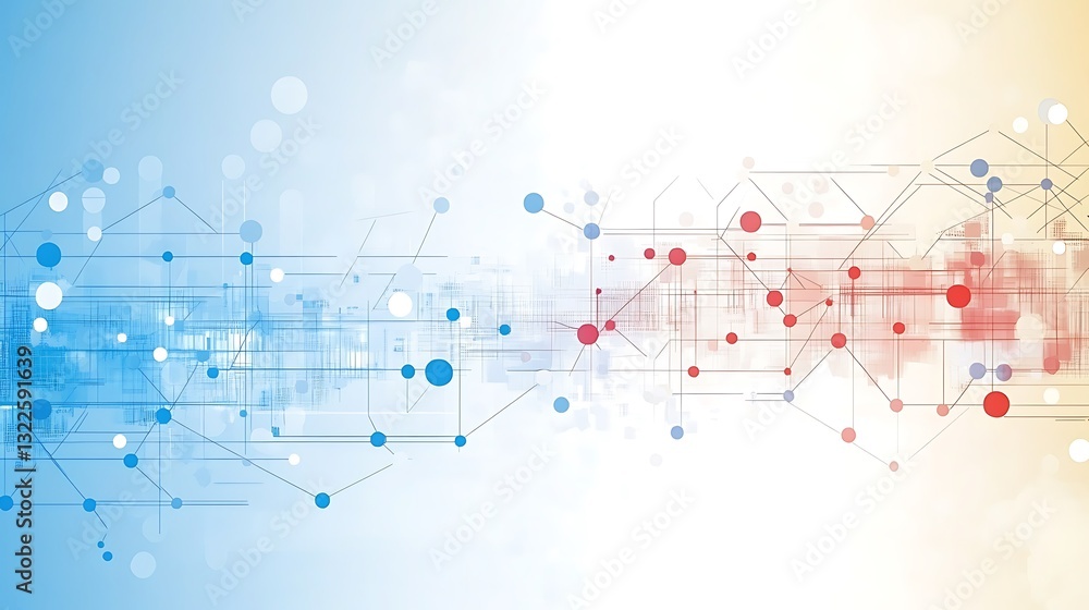 Aufkleber abstract network background with connections and data transmission