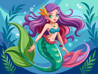 
vector of  Mermaid