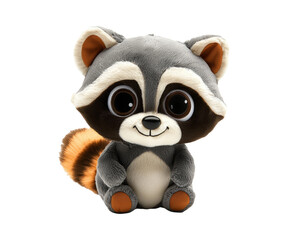 Obraz premium Cute and Adorable Plush Raccoon Toy for Kids and Collectors
