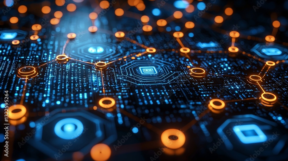 Poster diagrams of information and telecommunication technology and iot ideas are presented with icons on s