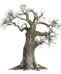 Fototapeta premium Ancient tree with intricate branches and textured bark
