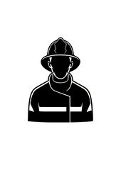 vector illustration of a firefighter