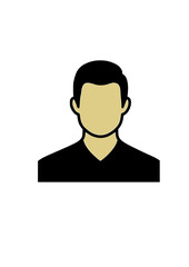 man face icon vector