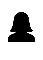 woman user profile silhouette