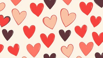 Seamless heart background, love heart vector, vector shapes, vector backgrounds, seamless vector, pattern design, seamless pattern, seamless texture, love symbol, pattern background
