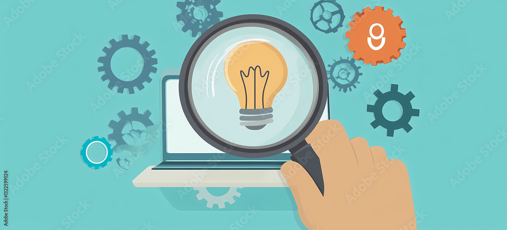 Poster idea generation: magnifying the spark of innovation. a visual depiction of idea generation, magnifyi