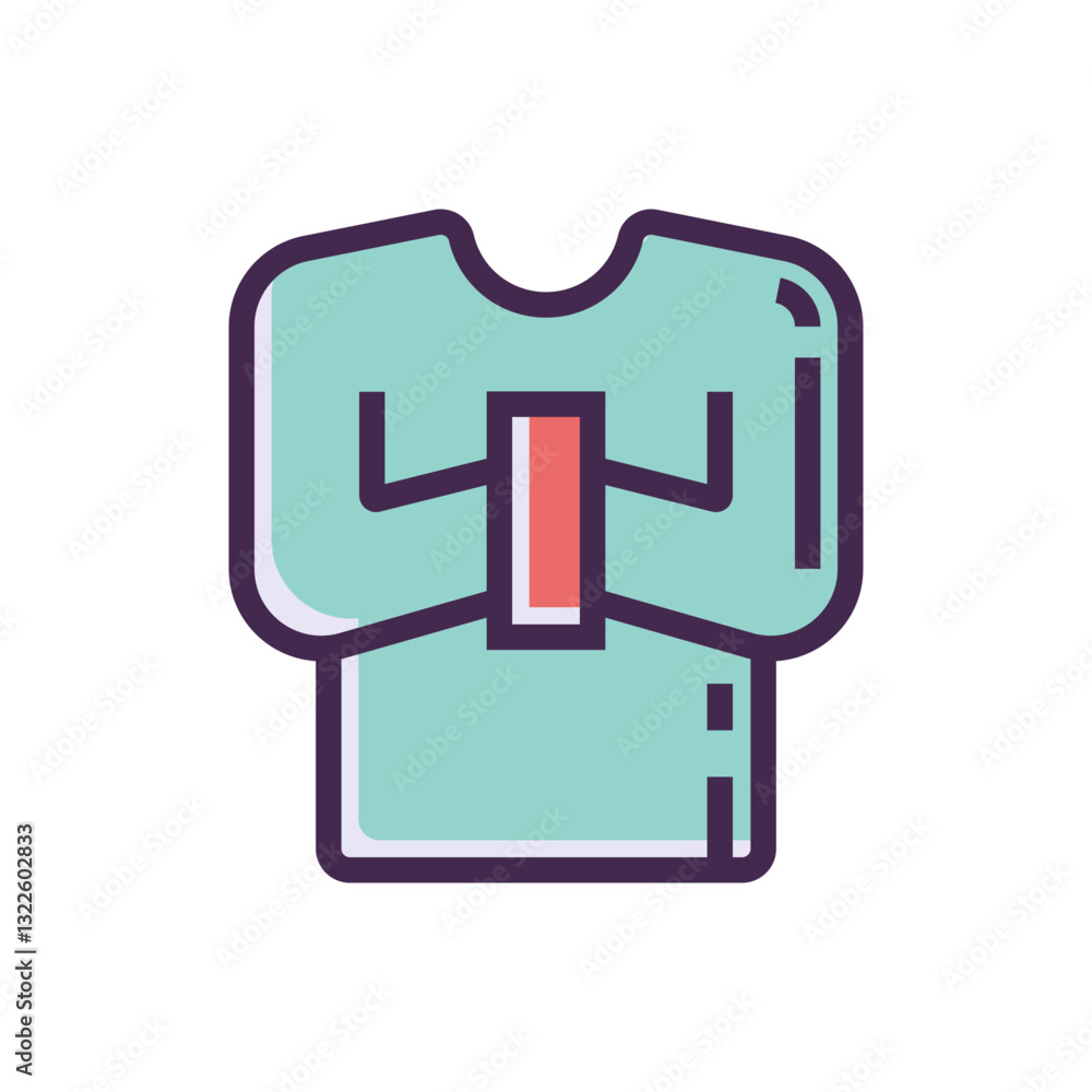 Poster a serene person meditating in a peaceful teal sweater finding inner calm and tranquility with simple