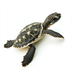 Obraz premium baby turtle isolated on white background