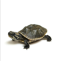 Obraz premium baby turtle isolated on white background