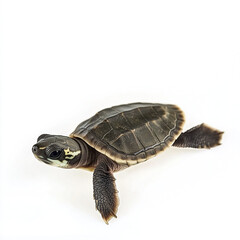 Obraz premium baby turtle isolated on white background