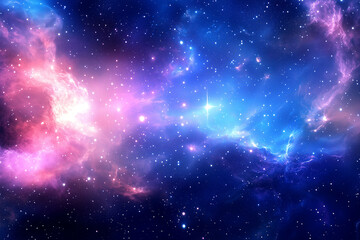 An Expansive Cosmic Scene Filled with a Vast Array of Stars and Nebulae