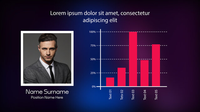 Animated Personal Infographics | Dynamic Data Visualization and Chart Template