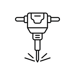 Jackhammer  Vector icon