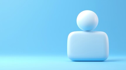 Person enjoying a moment of relaxation on vivid blue surface, embracing peace and tranquility.