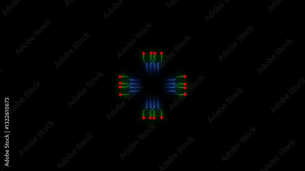 Poster ai system icon , turquoise ai technology or artificial intelligence concept. artificial intelligence
