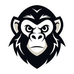 Fototapeta premium Bonobo head mascot logo design vector