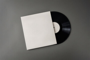 LP 바이닐 슬리브 패키지 디자인 목업