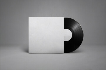 LP 바이닐 슬리브 패키지 디자인 목업