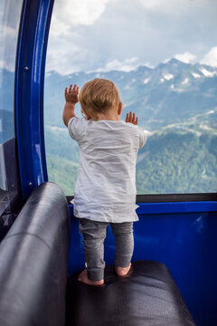 Baby in Mountain Cable Car