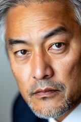 Obraz premium Professional asian male manager leadership portrait in office