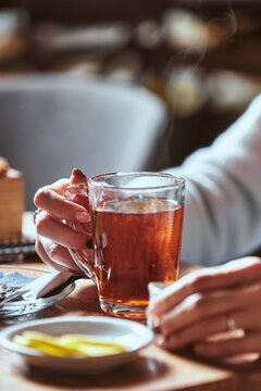 Warm Tea In A Cup.