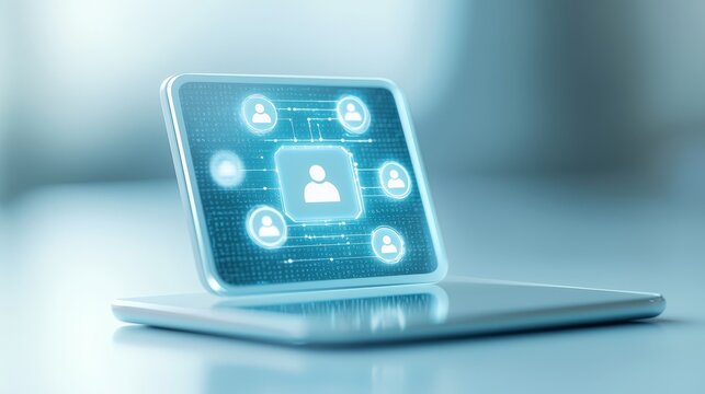 Diverse team collaboration, people connecting and working together on a laptop in virtual meeting