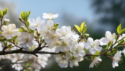 Vibrant Blossoms Bloom in a Lush Spring Meadow A Whimsical and Cheerful Scene Filled with Life, Colour, and Natural Beauty, Evoking a Sense of Joy and Renewal.