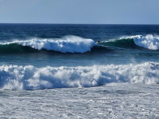 Big wave in nazare Portugal 