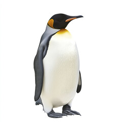 Obraz premium penguin stands isolated on white background