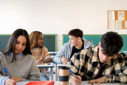 Classmates Focused Learning