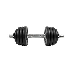 Naklejka premium Professional Dumbbell Isolated on Transparent Background, PNG Format 