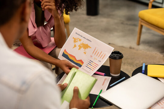 Paper with diagram and map