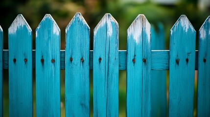 Fototapeta premium Professional Blue Wooden Fence Texture for Design Projects and Backgrounds