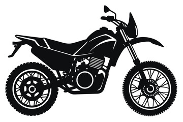 silhouette of a motocross