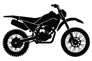 Obraz premium motorcycle silhouette