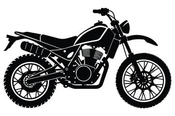 Fototapeta premium motorcycle silhouette