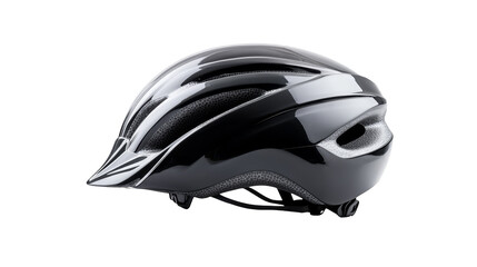 Fototapeta premium Stylish black motorcycle helmet on a green and white plaid background, modern safety gear design