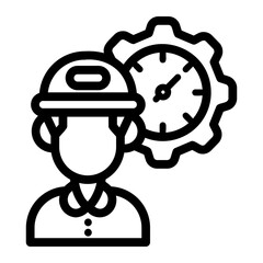 time management Line Icon