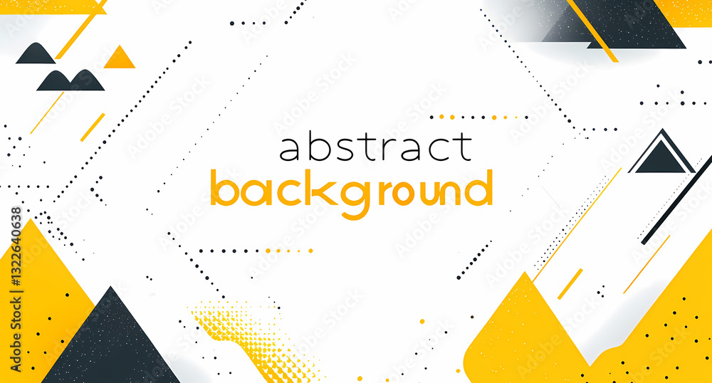 Poster geometric harmony: dynamic interplay of geometric shapes and vibrant colors come together, creating 
