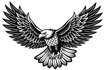 Obraz premium Bald Eagle Silhouette vector