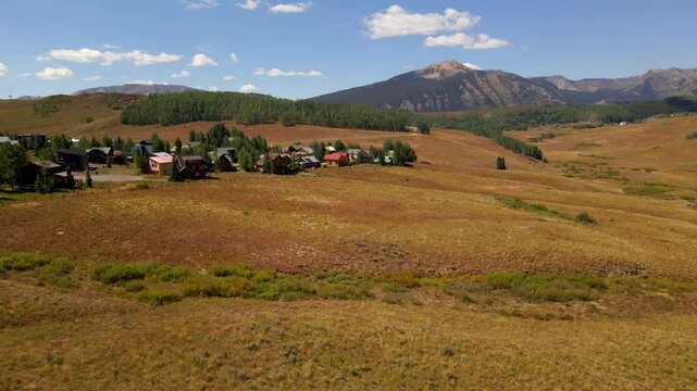 crested butte colorado drone footage lanscape
