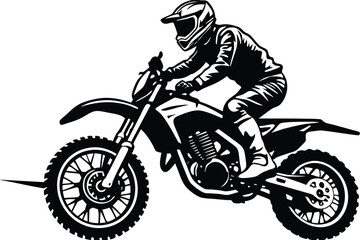 Silhouette of a motorcycle ride